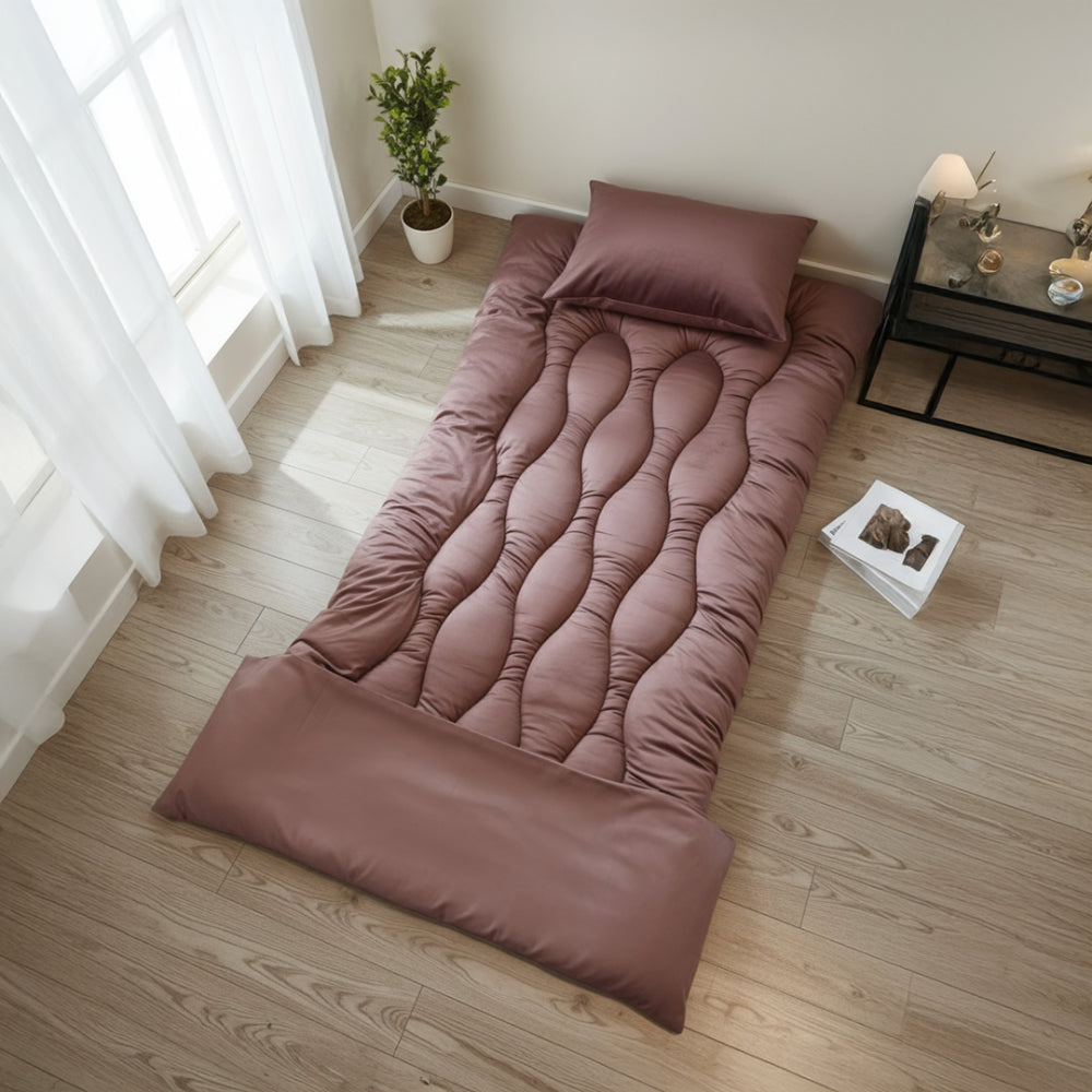 بكج الضيوف والرحلات - طراحة + بطانية + مخدة - لون وردي